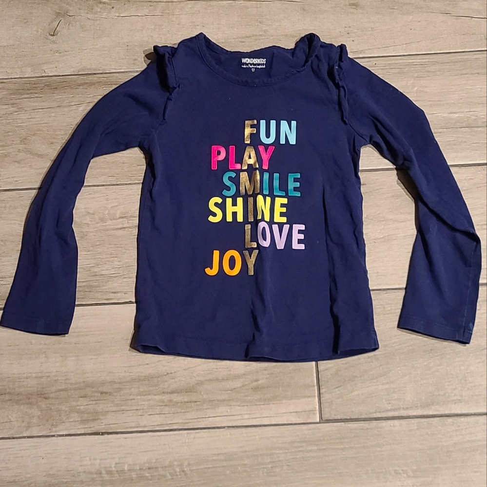 🦔Wonderkids girls Ruffle Sleeve Family top ☀️